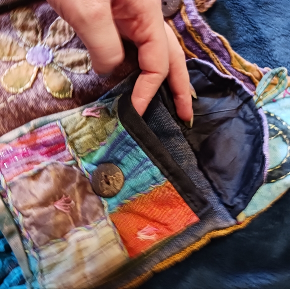 Handmade Satchel Bag with Strap Pocket - Picture 5 of 13